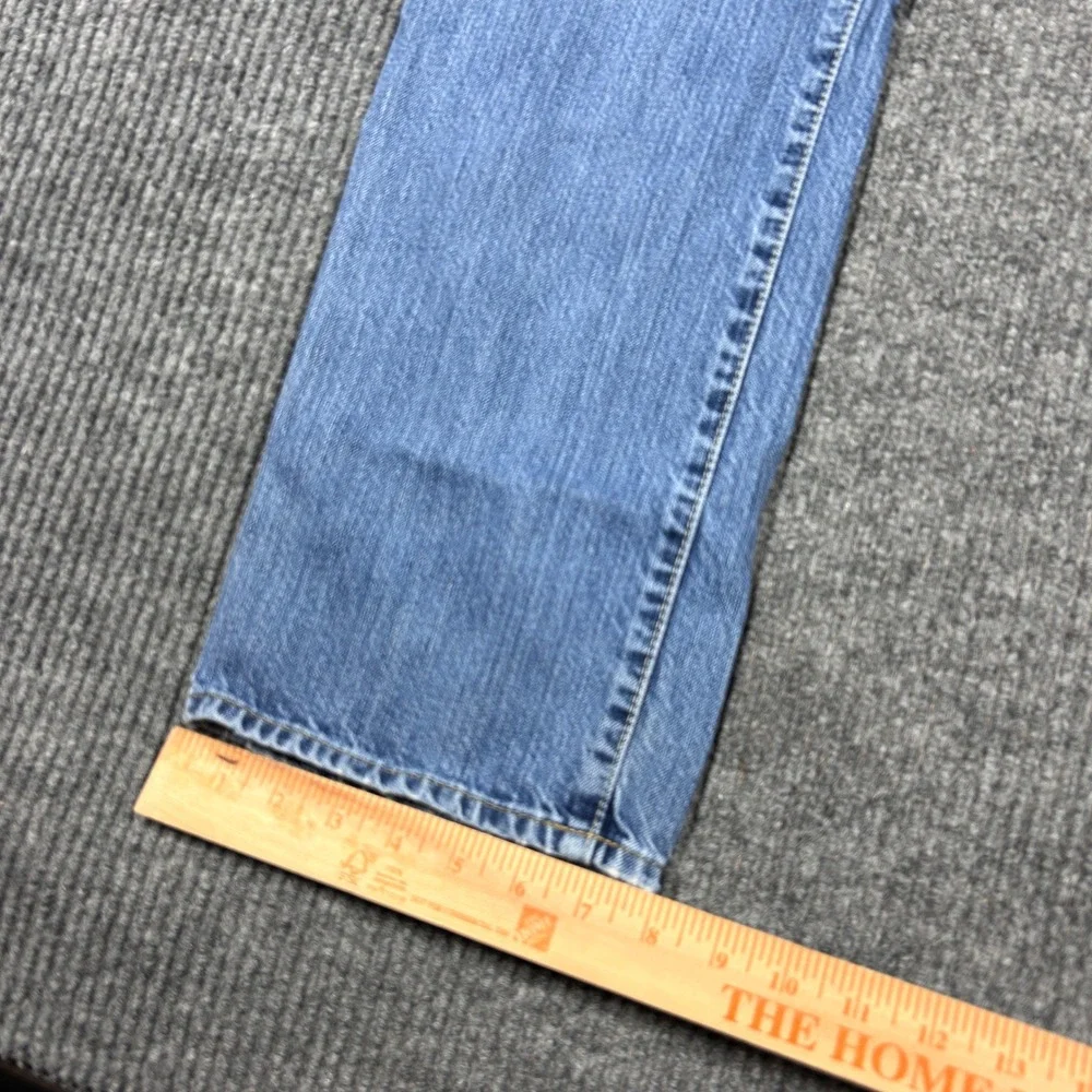 Polo Ralph Lauren Jeans Mens 36x32 Hampton Straight Blue Denim Distressed Wash